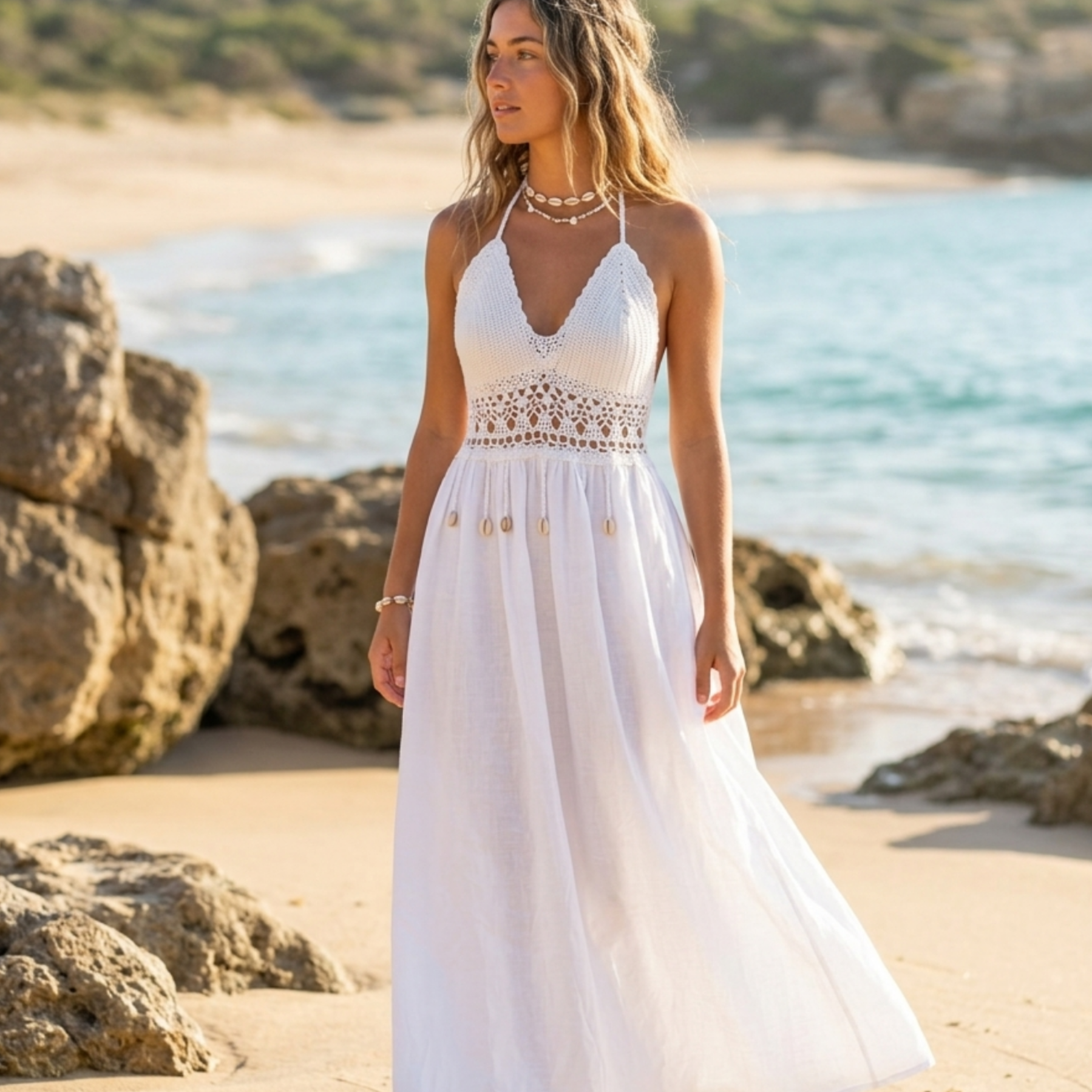 Handmade crochet beach dress ( PRE-ORDER) – Fidelle