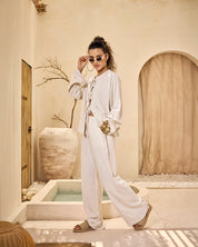 Pure Beige Linen Set