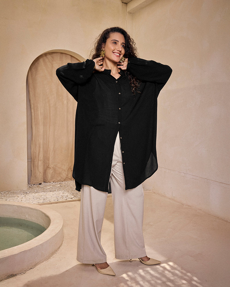 Pure Cotton gauze shirt