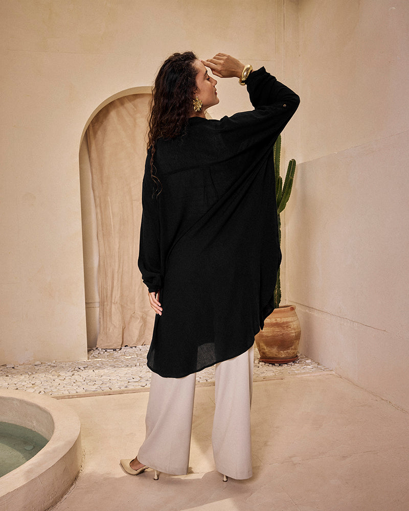 Pure Cotton gauze shirt