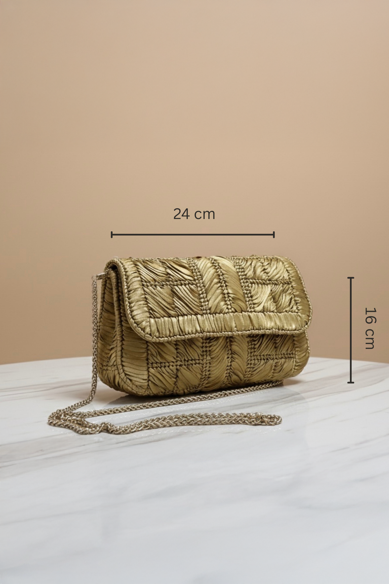 Handmade satin ribbon bag