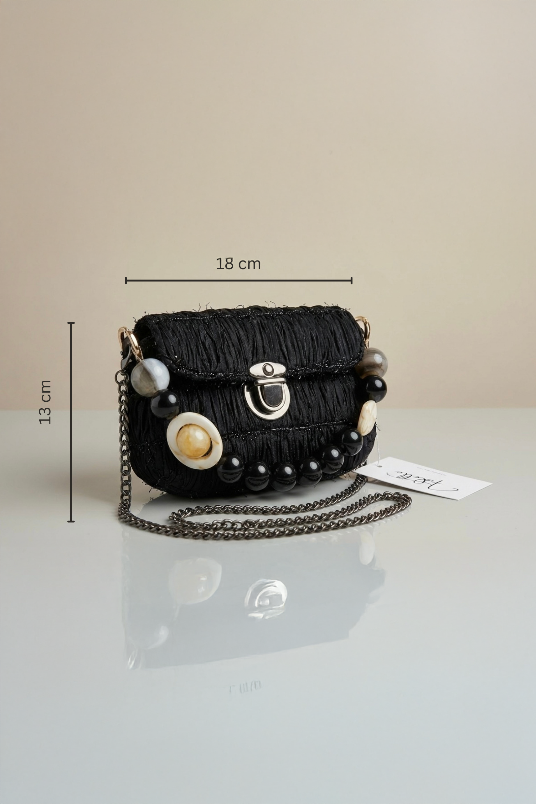 Handmade organza ribbon bag