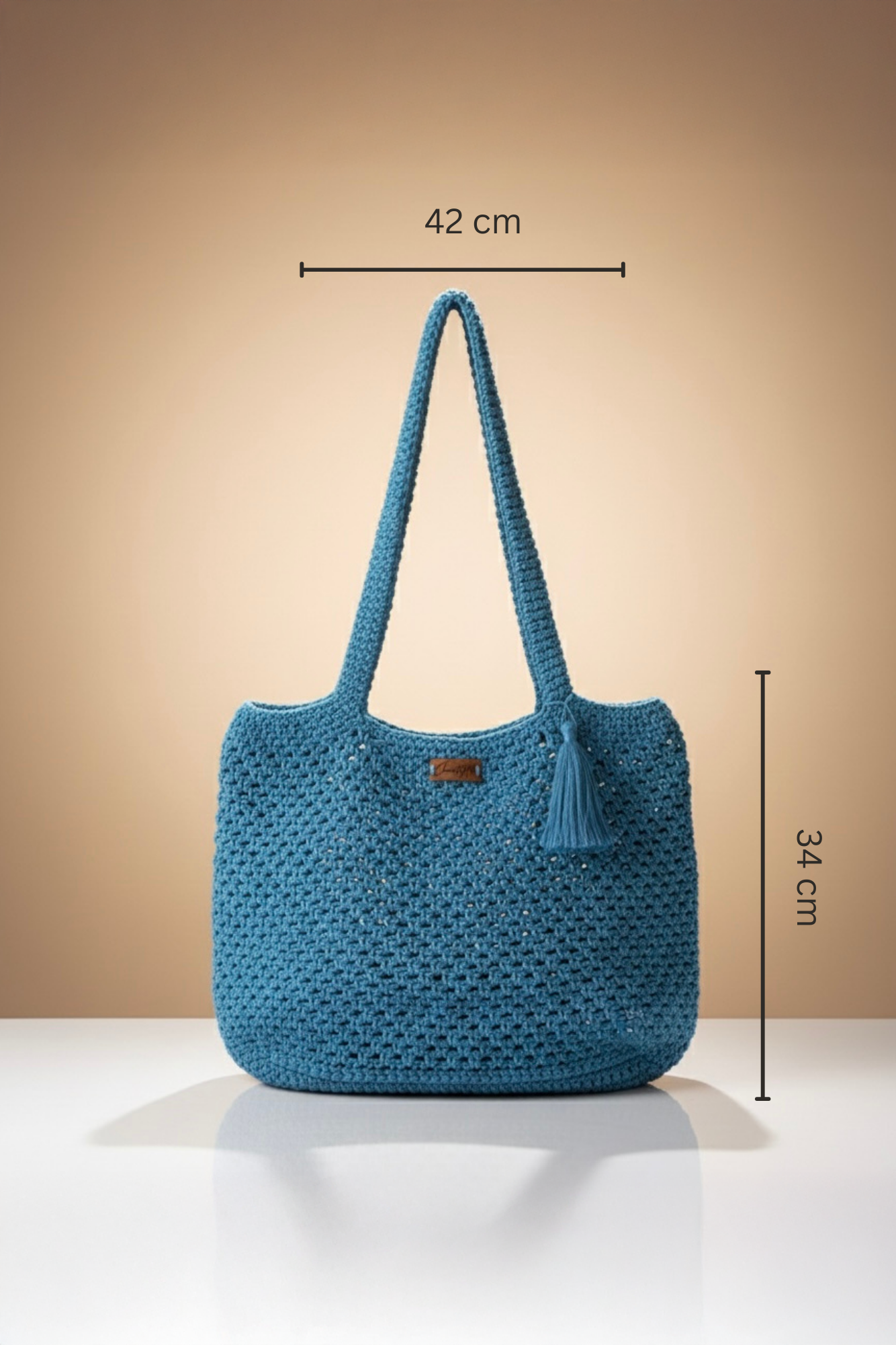 Handmade crochet tote