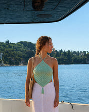 handmade crochet backless top
