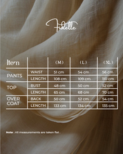 Beige Linen Blouse & Pants Set