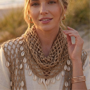 Handmade crochet multi use coverup