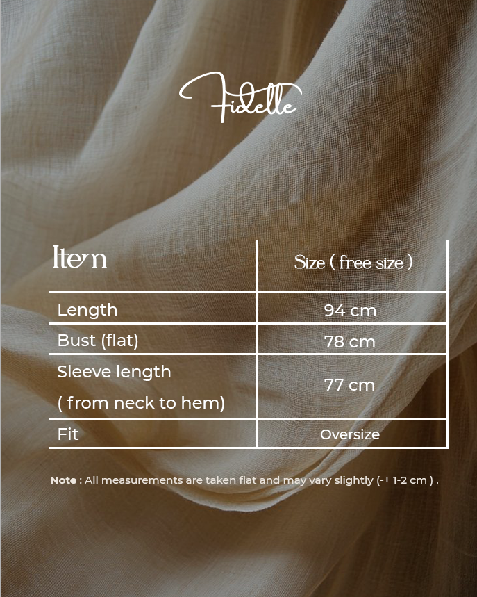 Pure Cotton gauze shirt