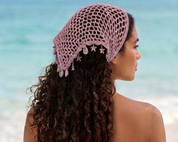 crochet short bandana