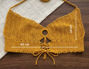 Handmade crochet top with sandals
