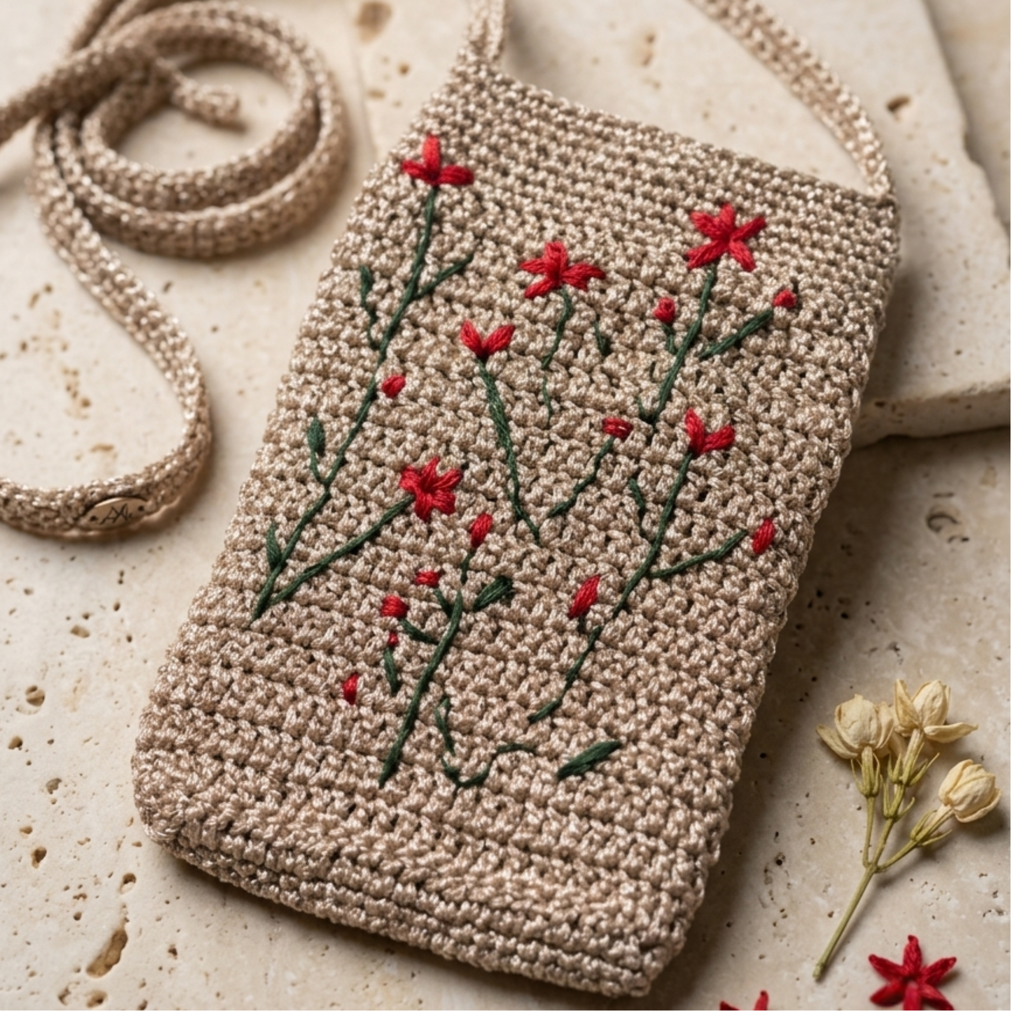 Handmade Crochet Phone Pouch