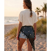 Handmade crochet multi use coverup