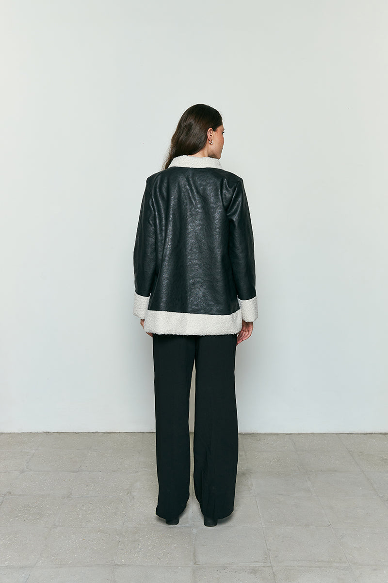 Faux leather jacket