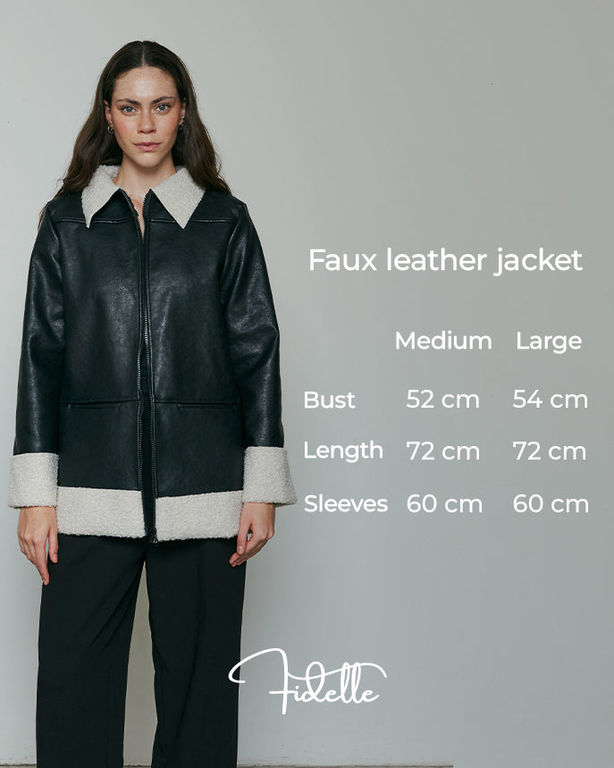 Faux leather jacket