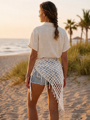 Crochet multi-use coverup -white