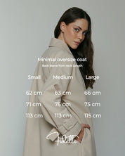 Oversized minimal coat
