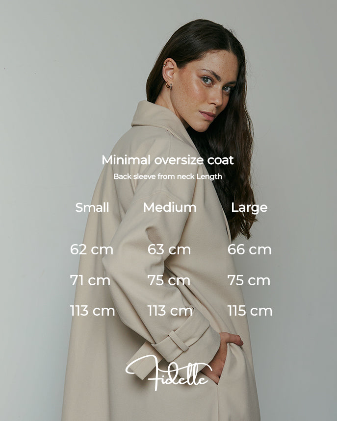 Oversized minimal coat