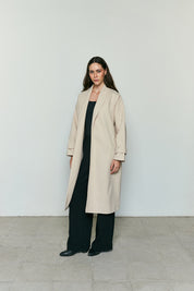 Oversized minimal coat