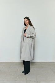 Oversized minimal coat