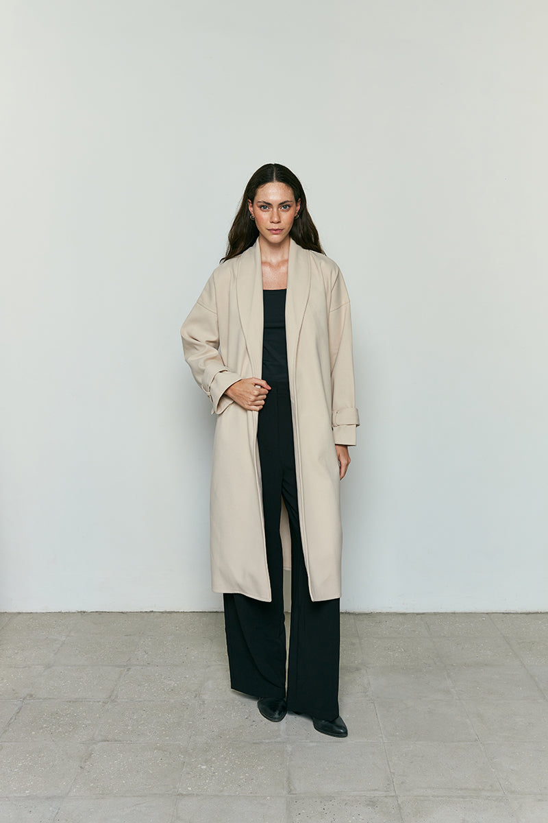 Oversized minimal coat