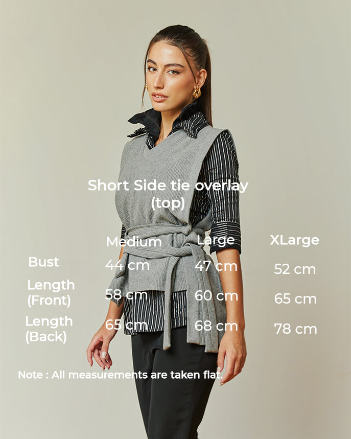 short Side tie overlay top