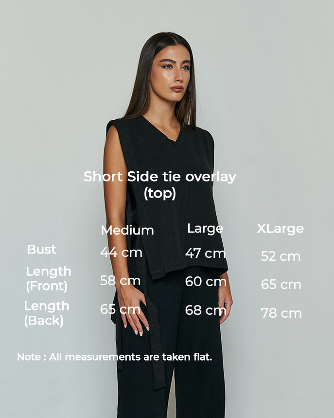 short Side tie overlay top
