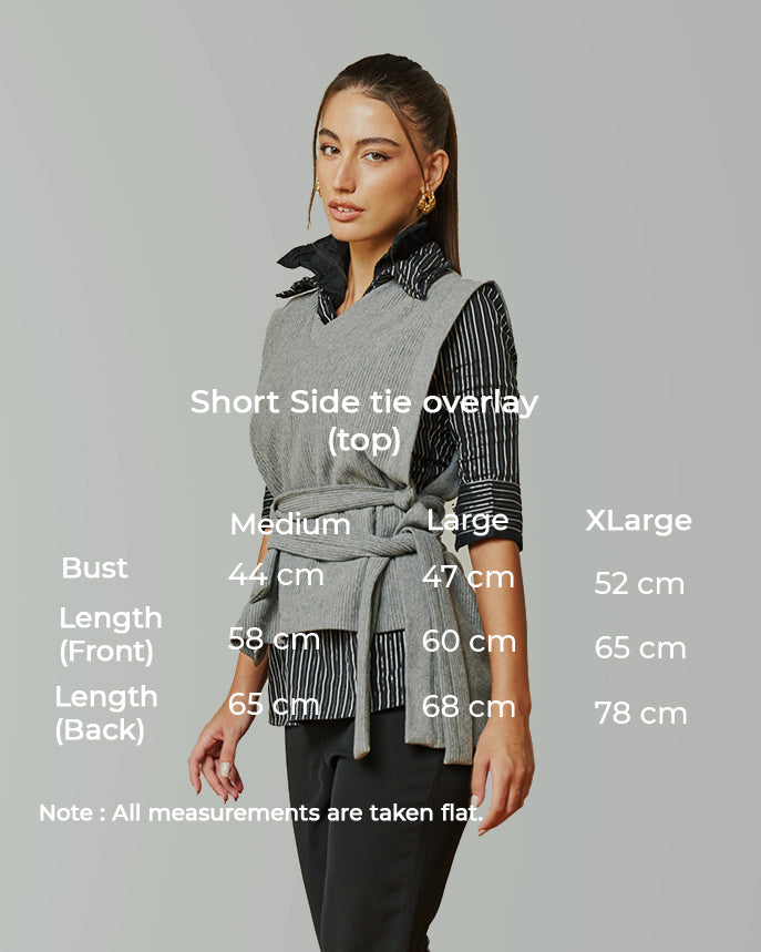 short Side tie overlay top