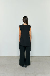 short Side tie overlay top